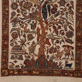 Kalamkari Art Wall Hanging with Tree of life Motif by Pitchuka Srinivas (72 x 60 in) 13