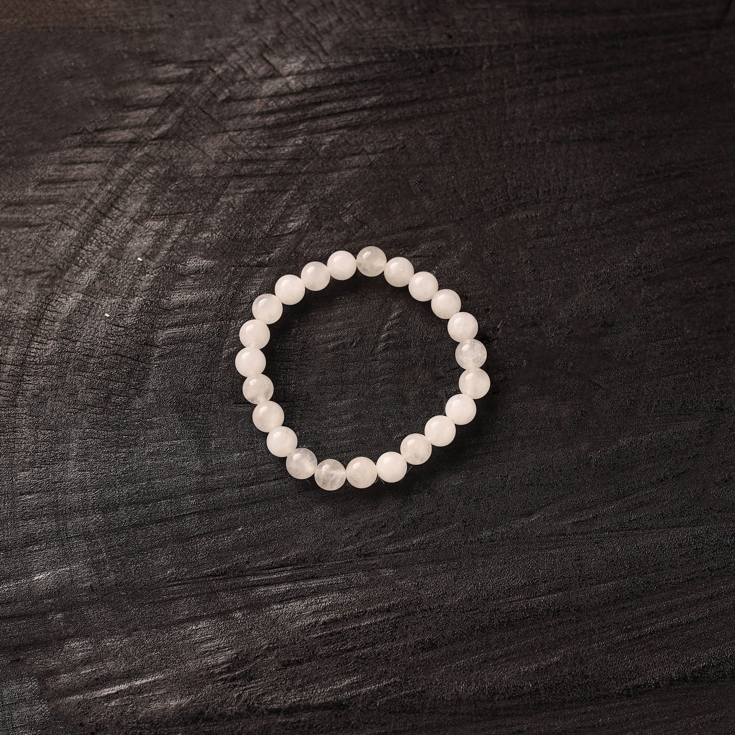 Handmade Natural Clear Quartz Beaded Bracelet 03