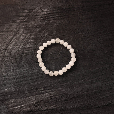 Handmade Natural Clear Quartz Beaded Bracelet 03