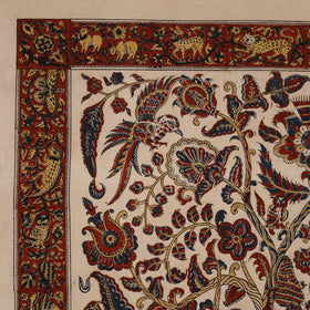 Kalamkari Art Wall Hanging with Tree of life Motif by Pitchuka Srinivas (72 x 60 in) 13