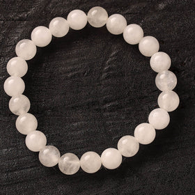 Handmade Natural Clear Quartz Beaded Bracelet 03