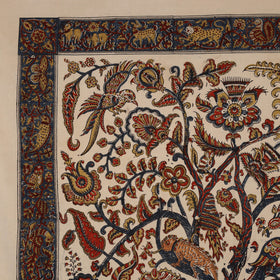 Kalamkari Art Wall Hanging with Tree of life Motif by Pitchuka Srinivas (72 x 60 in) 15