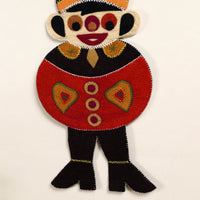 Hand Felted Pure Wool Namda Joker Wall Hanging