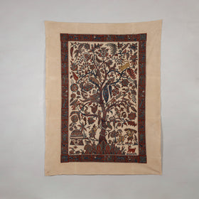 Kalamkari Art Wall Hanging with Tree of life Motif by Pitchuka Srinivas (72 x 60 in) 16