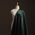 Green - Mashru Silk Plain Dyed Fabric (Width - 46 in)