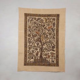 Kalamkari Art Wall Hanging with Tree of life Motif by Pitchuka Srinivas (72 x 60 in) 17