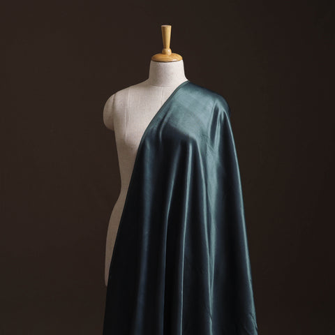 Green - Pure Mashru Silk Plain Fabric (Width - 46 in) 16