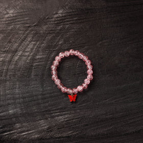 Handmade Crystal Beaded Bracelet with Butterfly Charm 17