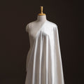 White - Pure Mashru Silk Plain Fabric (Width - 46 in) 19