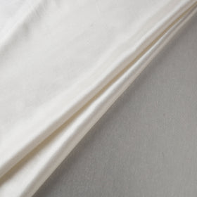 White - Pure Mashru Silk Plain Fabric (Width - 46 in) 19
