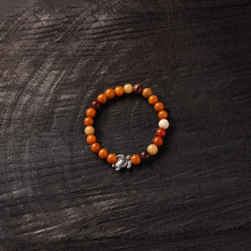 Handmade Crystal Beaded Bracelet with Tortoise Charm 22