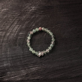 Handmade Crystal Beaded Bracelet with Tortoise Charm 23