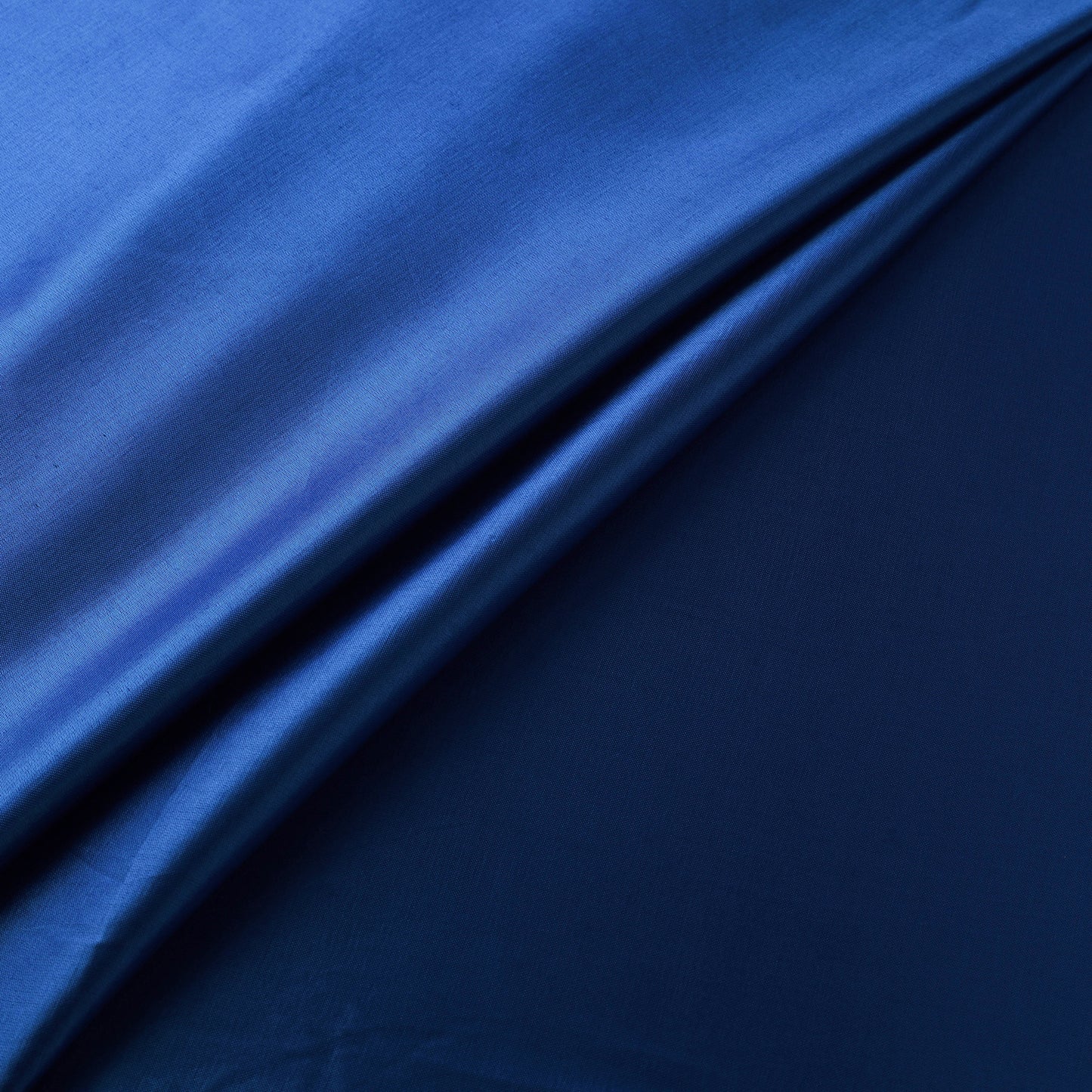 Blue - Pure Mashru Silk Plain Fabric (Width - 46 in) 18