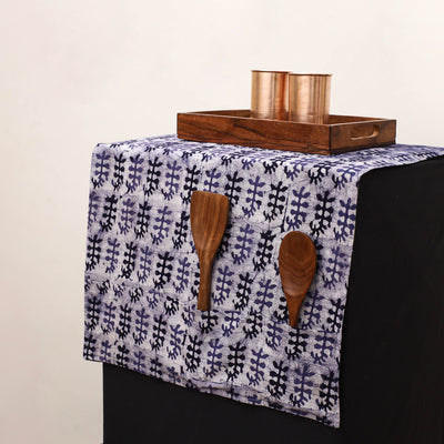 Handmade Fridge Top Cover with Multiple Pockets 02