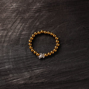 Handmade Crystal Beaded Bracelet with Tortoise Charm 24