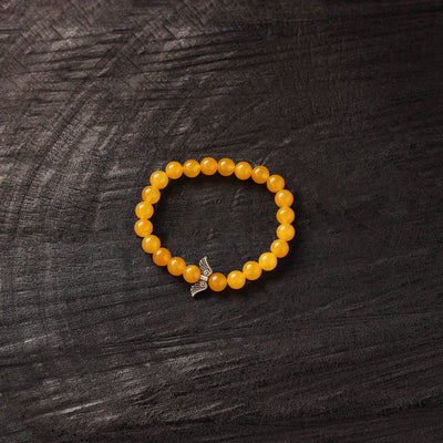 Handmade Crystal Beaded Bracelet with Owl Charm 26