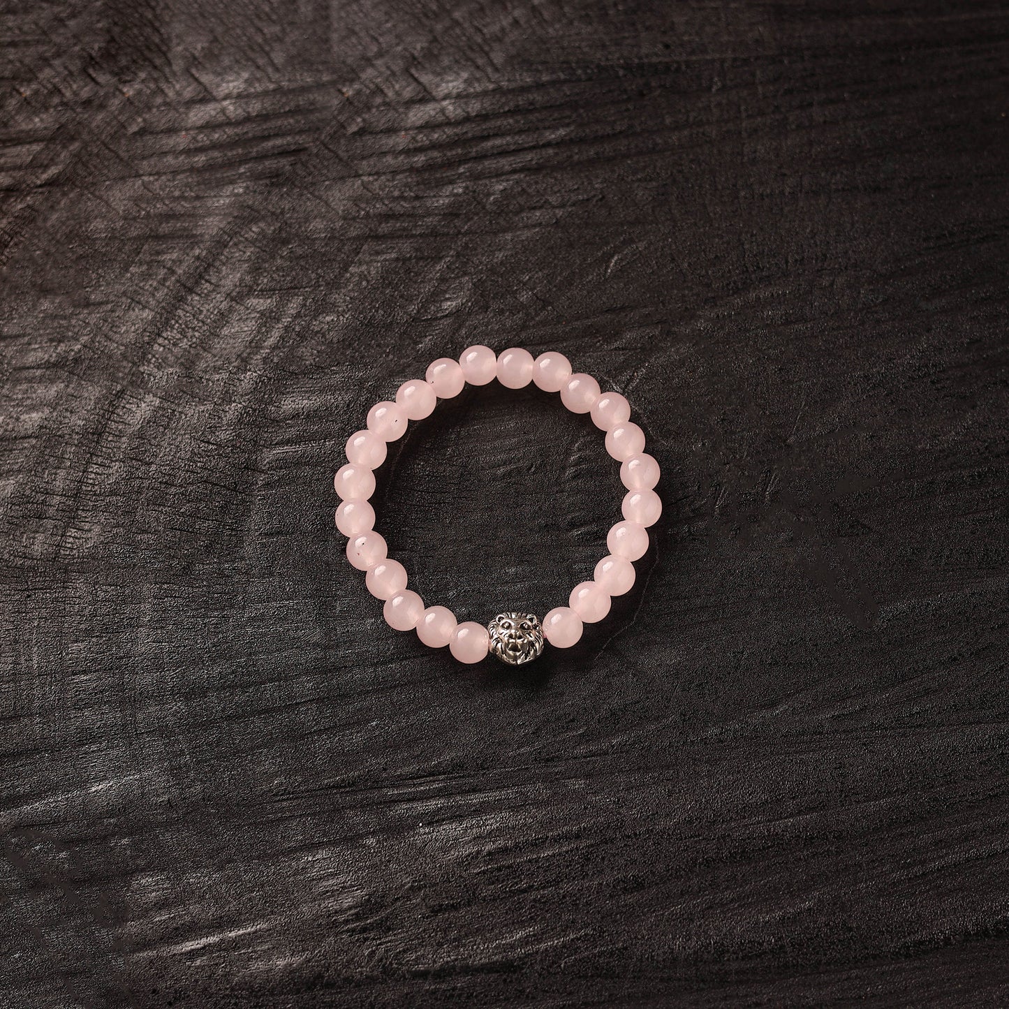 Handmade Crystal Beaded Bracelet with Lion Charm 27