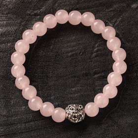 Handmade Crystal Beaded Bracelet with Lion Charm 27