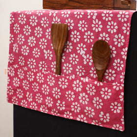 Handmade Fridge Top Cover with Multiple Pockets 05