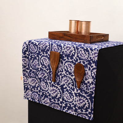 Handmade Fridge Top Cover with Multiple Pockets 08