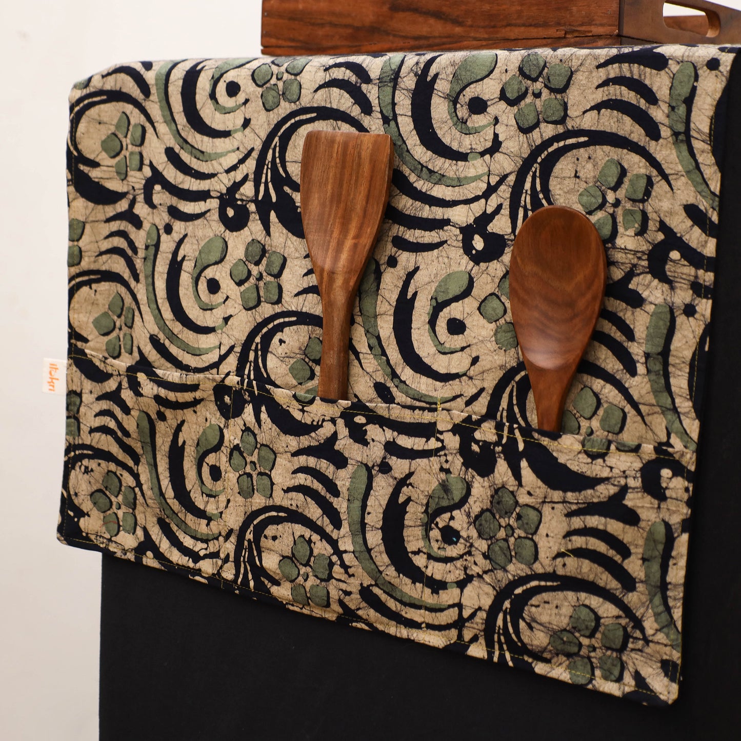 Handmade Fridge Top Cover with Multiple Pockets 10