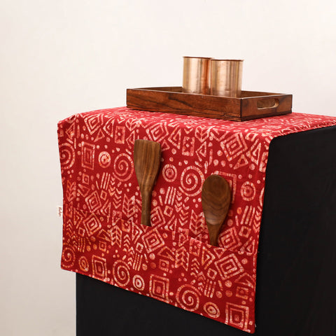 Handmade Fridge Top Cover with Multiple Pockets 11