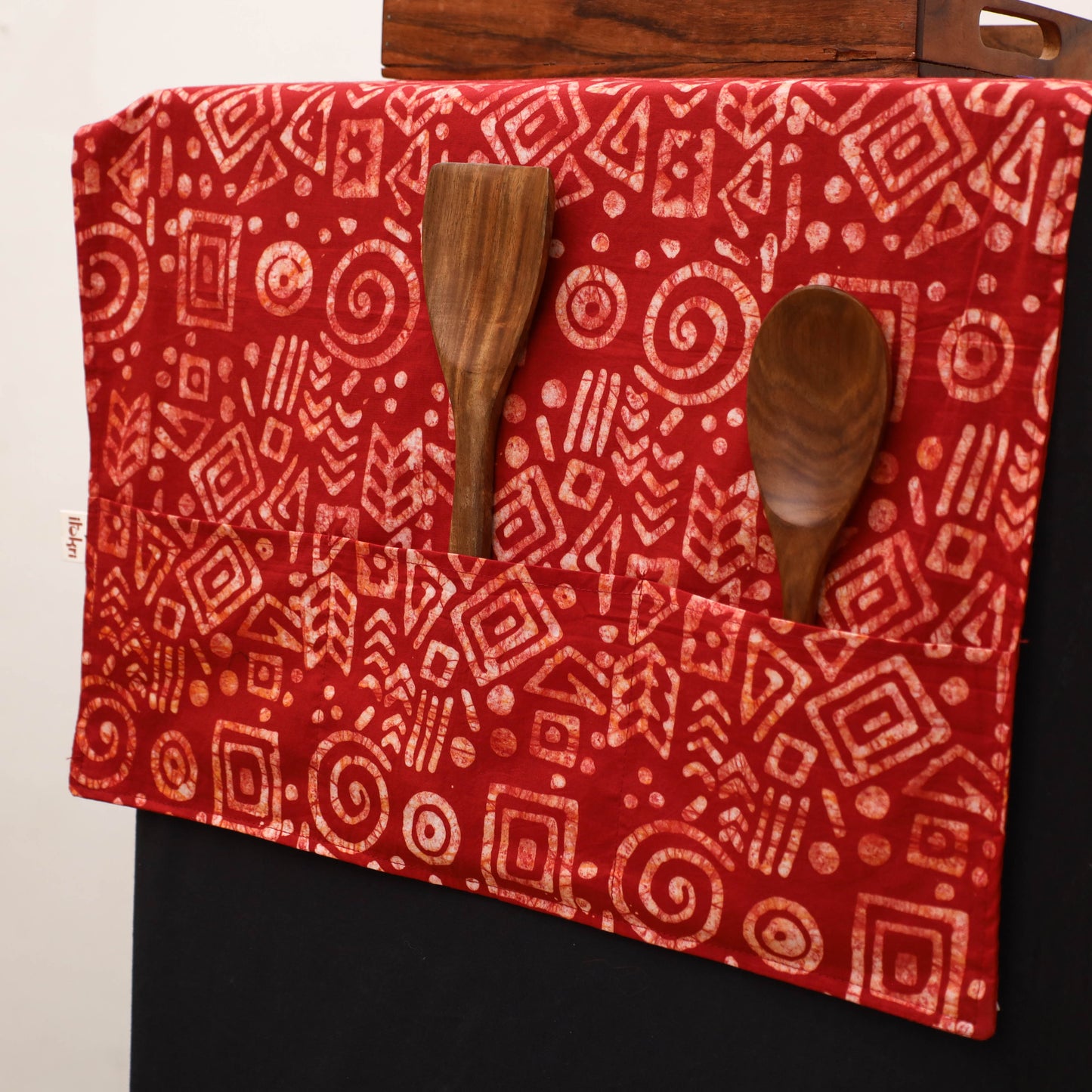 Handmade Fridge Top Cover with Multiple Pockets 11