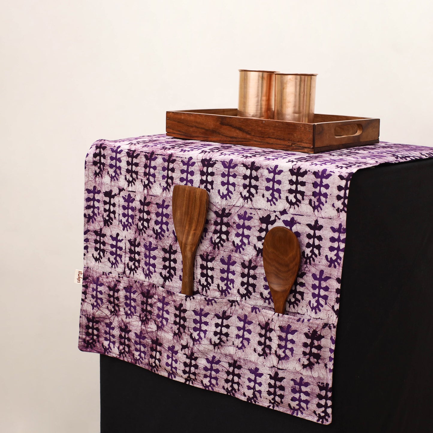 Handmade Fridge Top Cover with Multiple Pockets 12
