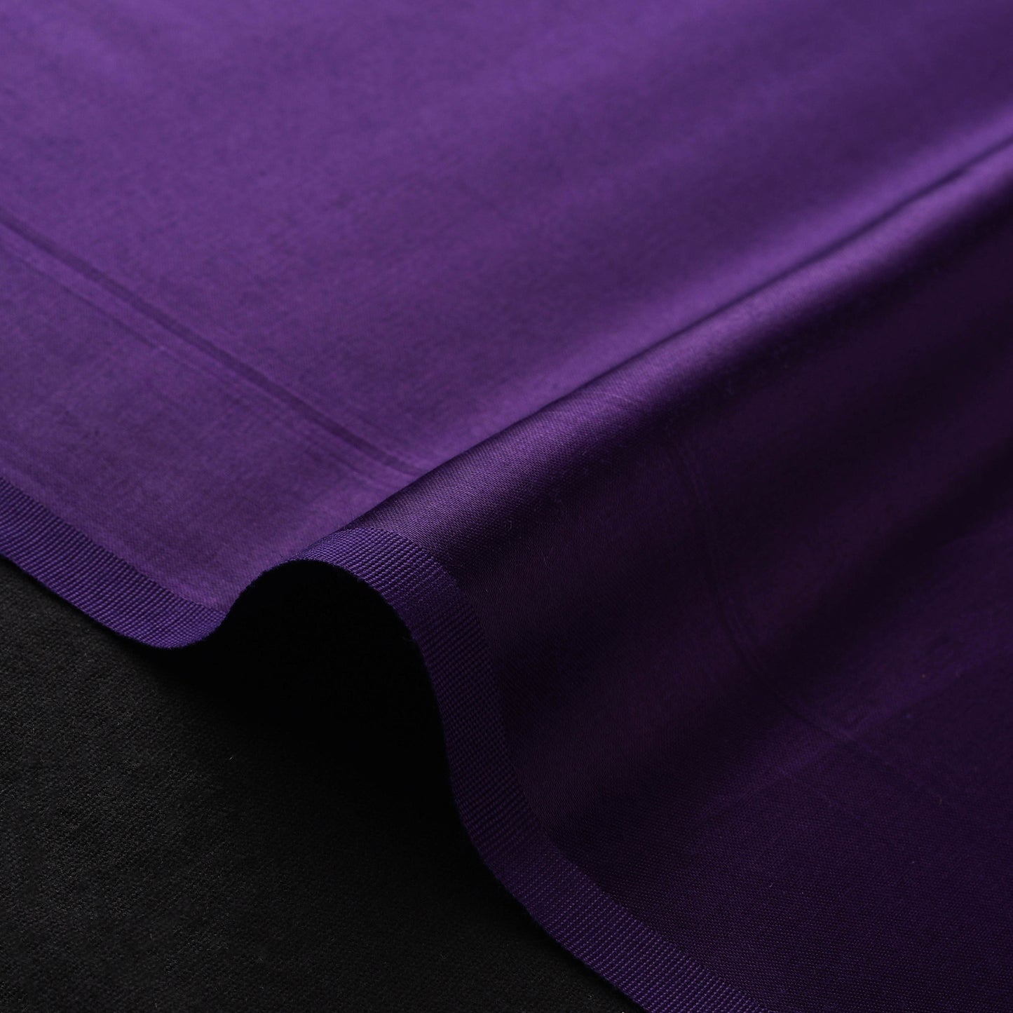 Purple - Pure Mashru Silk Plain Fabric (Width - 46 in) 15