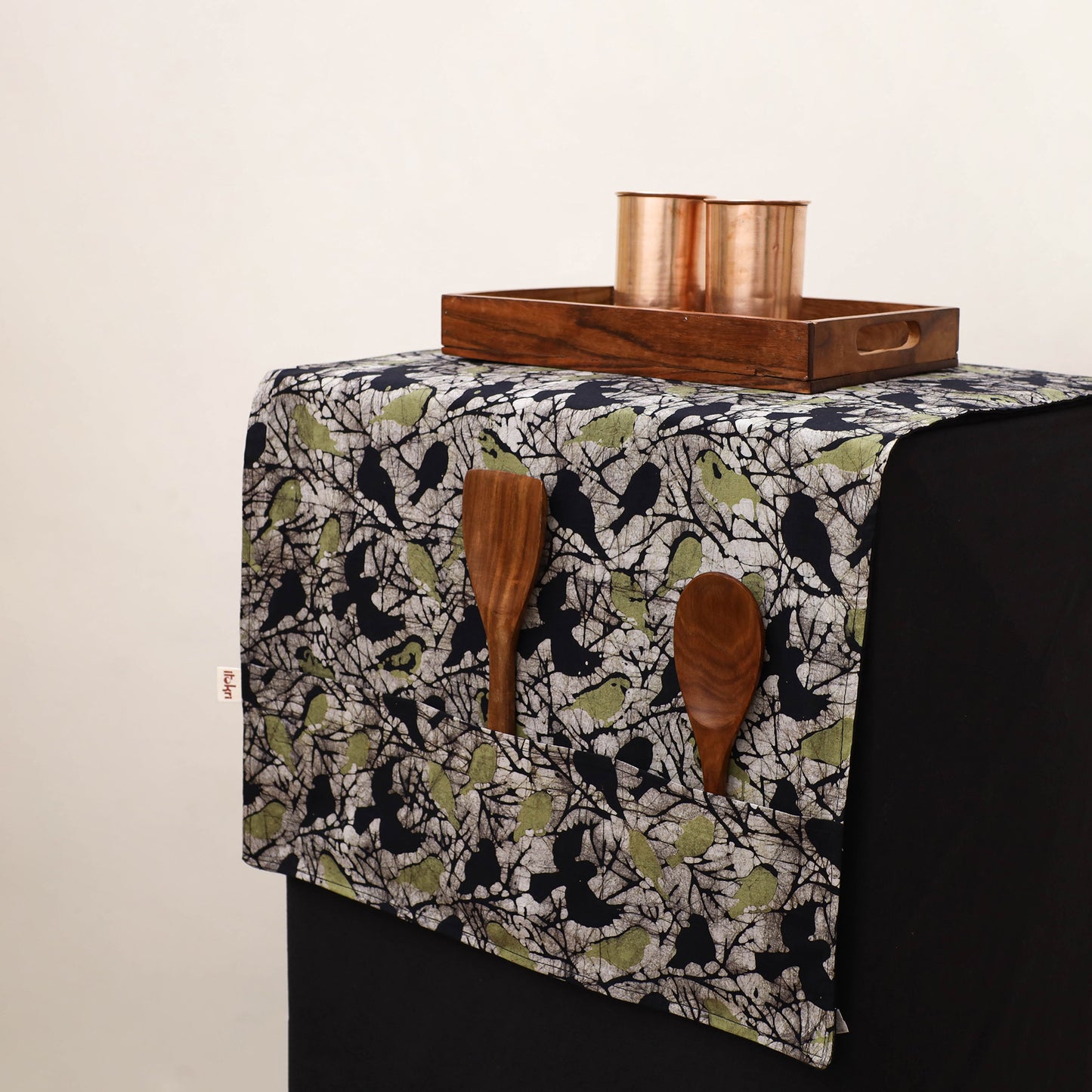 Handmade Fridge Top Cover with Multiple Pockets 13