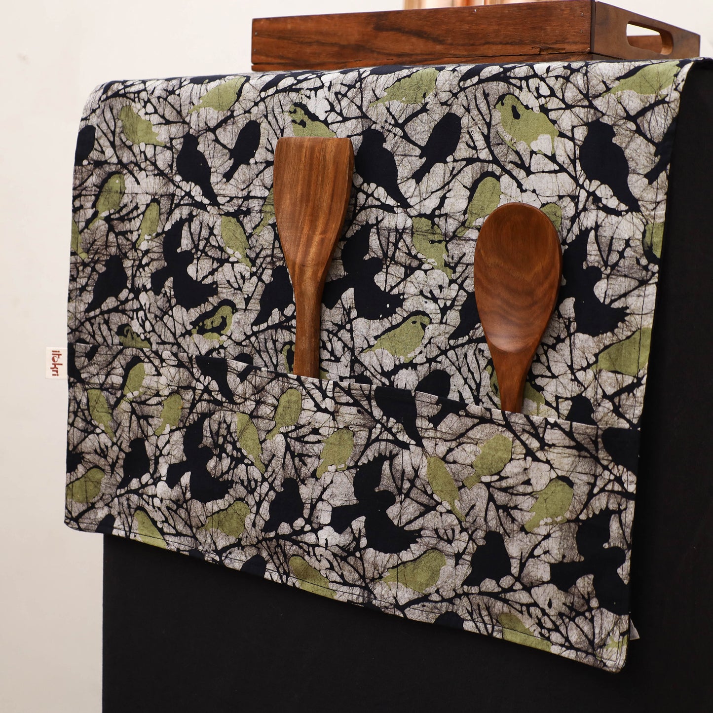 Handmade Fridge Top Cover with Multiple Pockets 13
