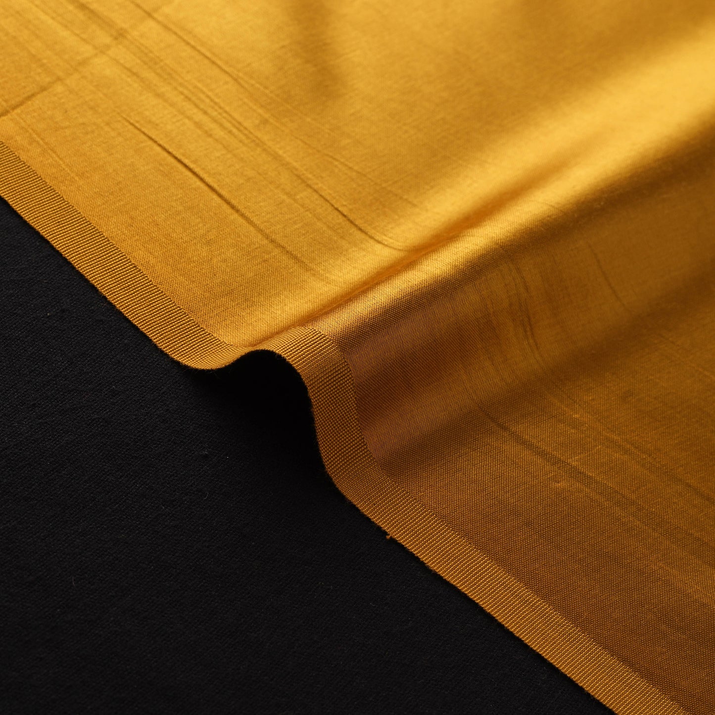 Yellow - Pure Mashru Silk Plain Fabric (Width - 46 in) 14