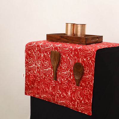 Handmade Fridge Top Cover with Multiple Pockets 14
