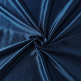 Blue - Pure Mashru Silk Plain Fabric (Width - 46 in) 13