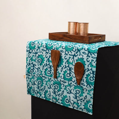 Handmade Fridge Top Cover with Multiple Pockets 15