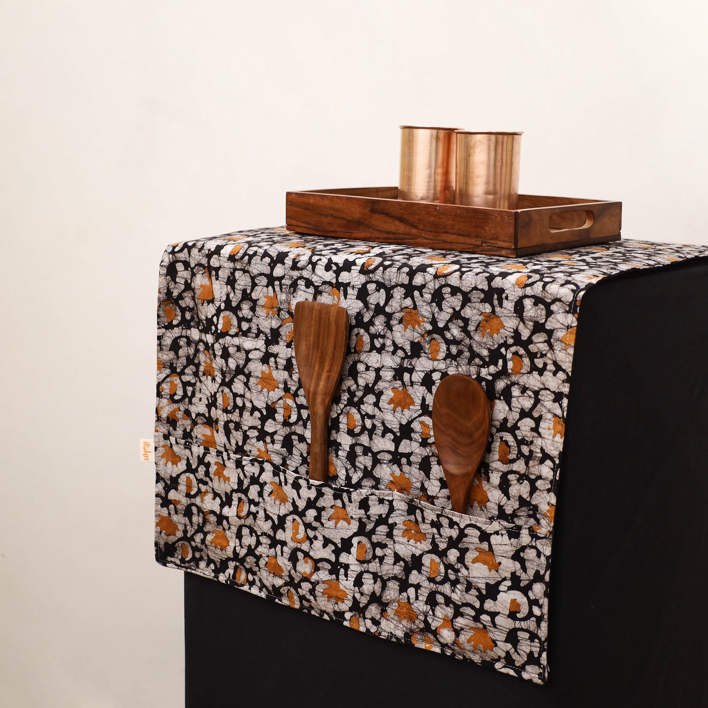 Handmade Fridge Top Cover with Multiple Pockets 16
