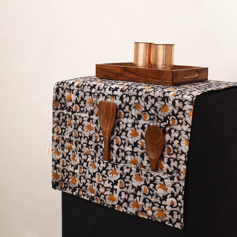 Handmade Fridge Top Cover with Multiple Pockets 16