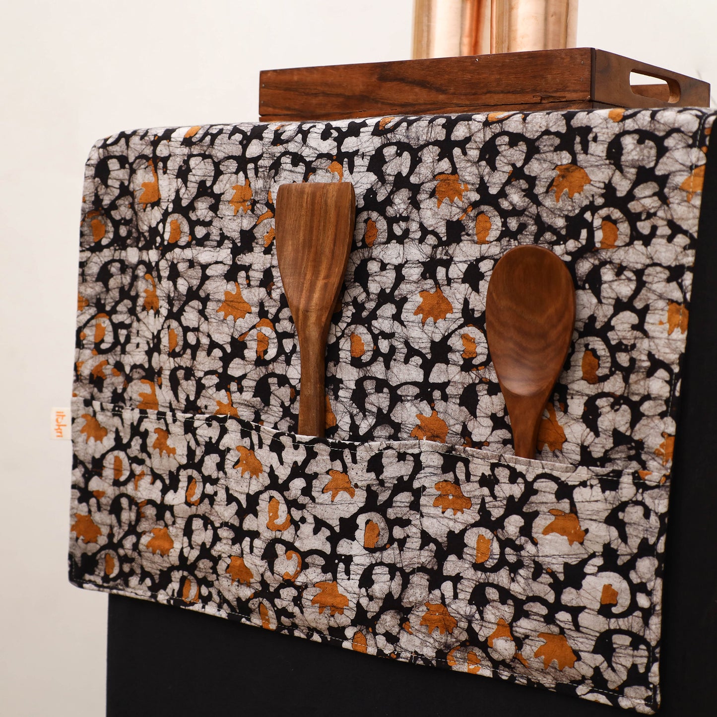 Handmade Fridge Top Cover with Multiple Pockets 16