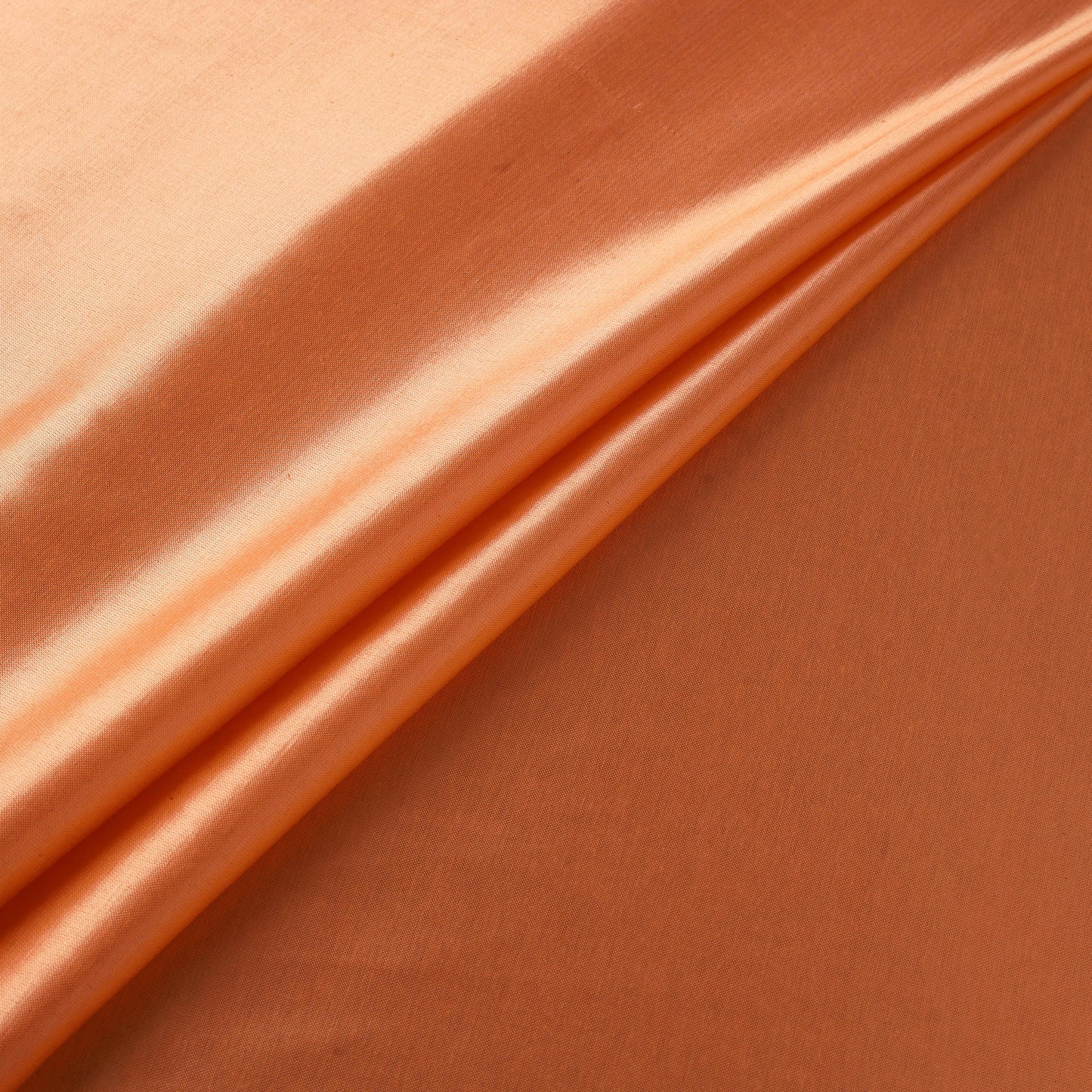 Orange - Pure Mashru Silk Plain Fabric (Width - 46 in) 12