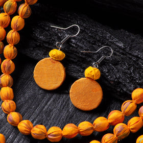 Handmade Fabart Beads Necklace & Earrings Set 14