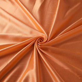 Orange - Pure Mashru Silk Plain Fabric (Width - 46 in) 12
