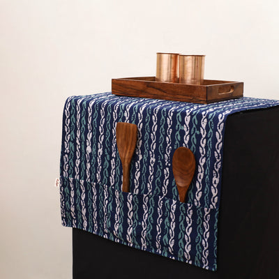 Handmade Fridge Top Cover with Multiple Pockets 17