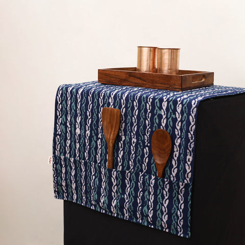 Handmade Fridge Top Cover with Multiple Pockets 17
