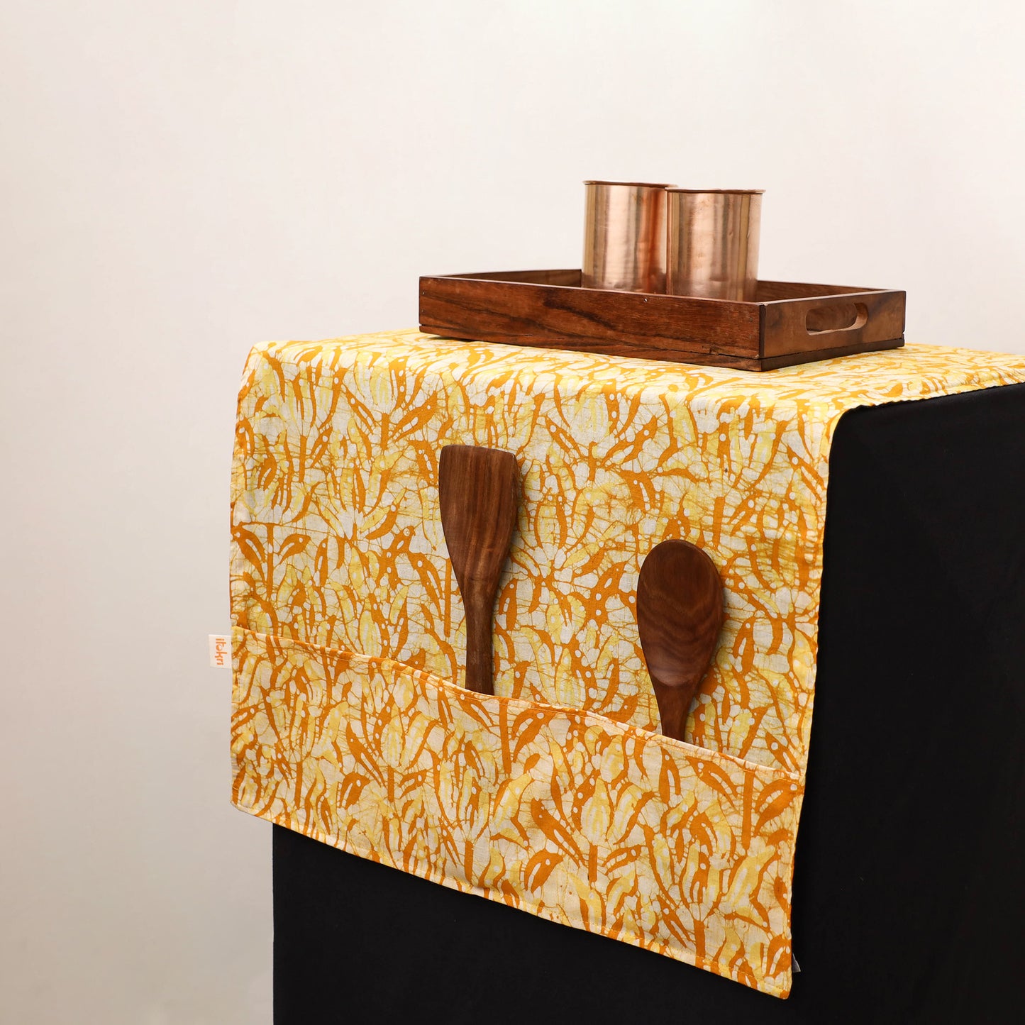 Handmade Fridge Top Cover with Multiple Pockets 18