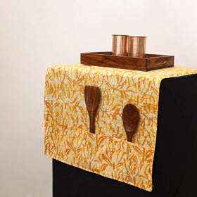 Handmade Fridge Top Cover with Multiple Pockets 18