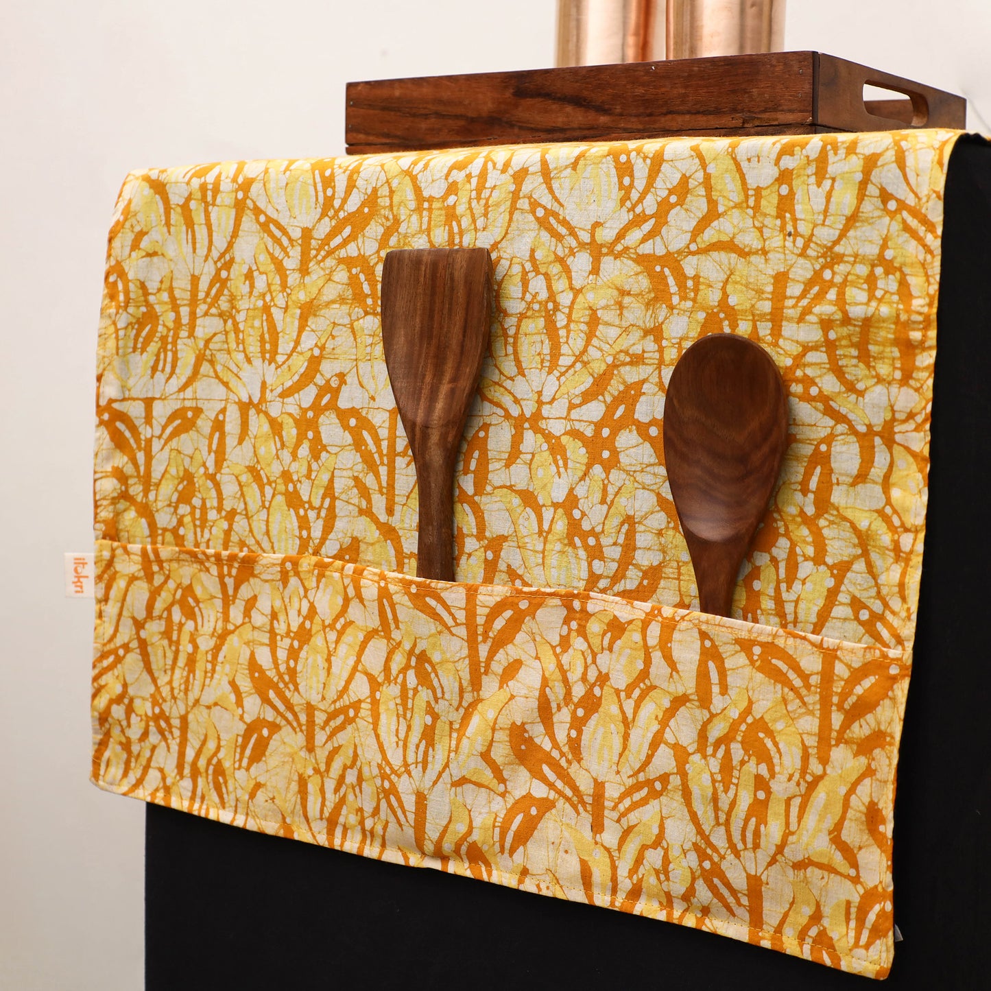 Handmade Fridge Top Cover with Multiple Pockets 18