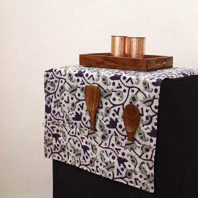 Handmade Fridge Top Cover with Multiple Pockets 19