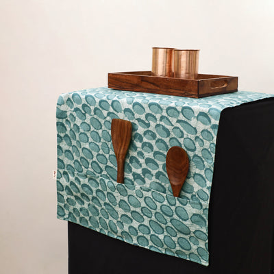 Handmade Fridge Top Cover with Multiple Pockets 20