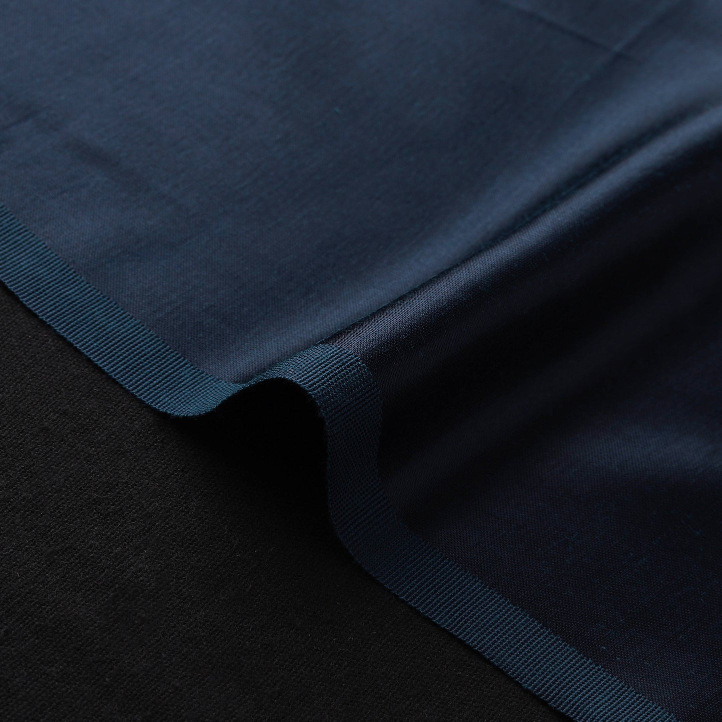 Blue - Pure Mashru Silk Plain Fabric (Width - 46 in) 11