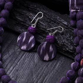 Handmade Fabart Beads Necklace & Earrings Set 02